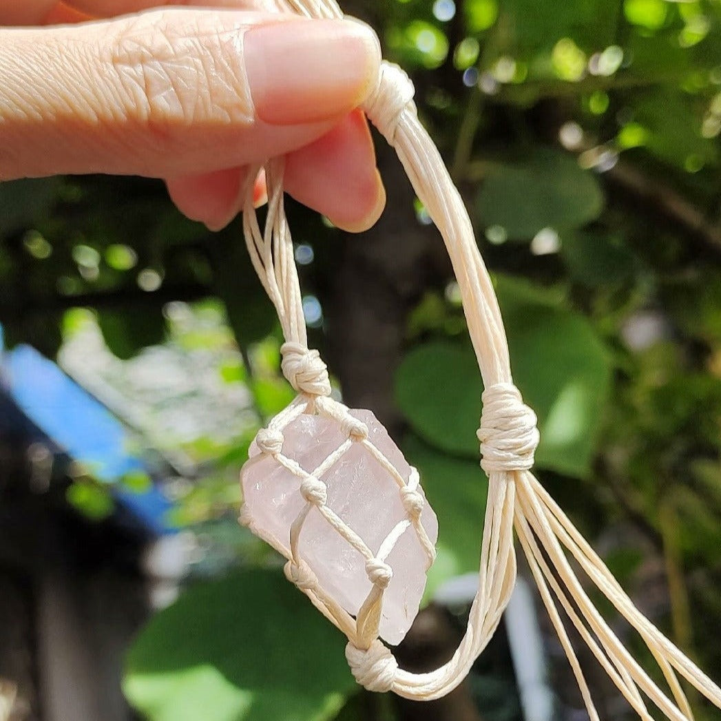 Natural Stone Rough Gem Braided Bracelet Adjustable Bracelet Jewelry